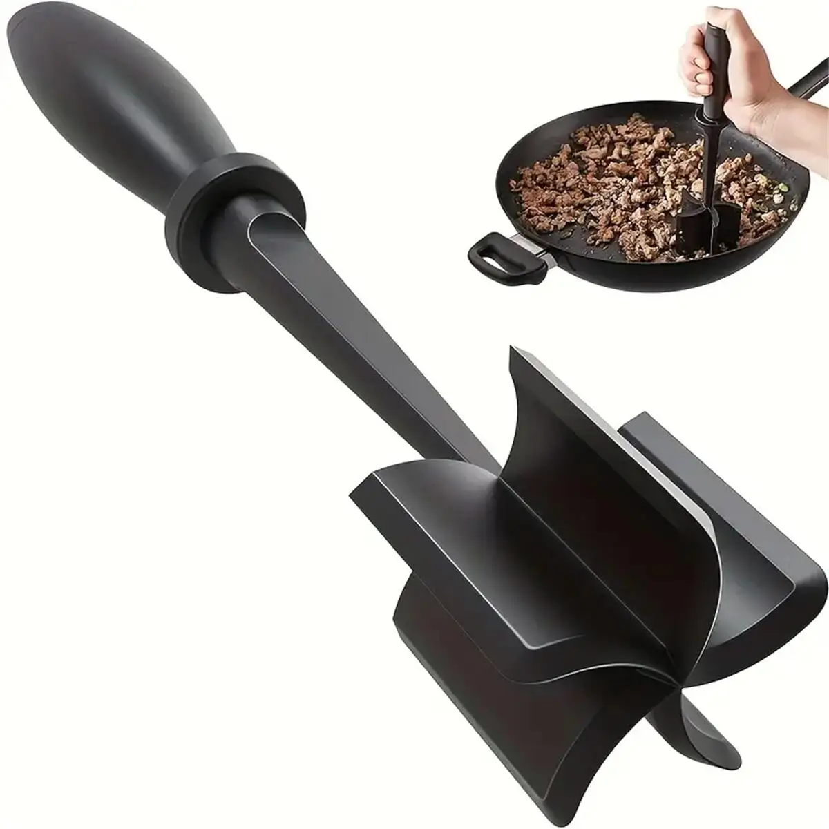 Hachoir à viande 1 pièce, broyeur à viande, résistant à la chaleur adapté à la viande de Hamburger, broyeur de bœuf moulu