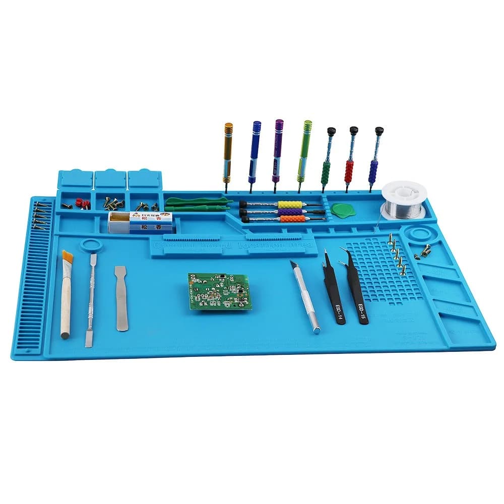 Polymères magnétiques anti-leges pour station de soudage, silicone, travail, degré de chaleur, 932 °F, téléphone électronique, ordinateur portable, réparation de montre