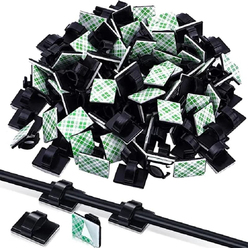 Lot de 30 pinces de gestion des câbles, support pour bureau, poste de travail, gestionnaire de fils, charge USB, ligne de données, enrouleur de canette